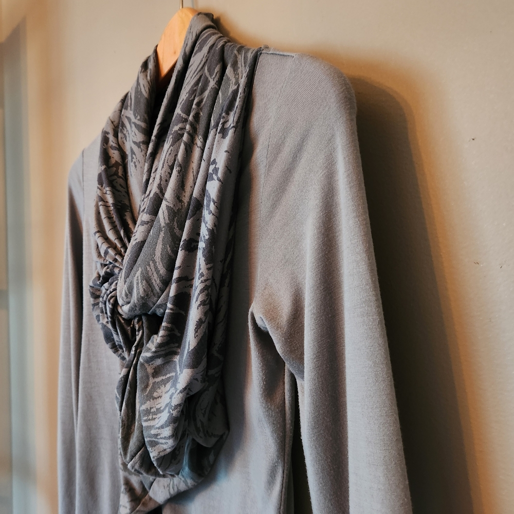 Anthropologie Deletta Faux Scarf Top Women's Size Small